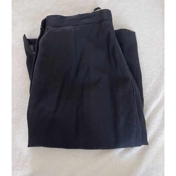 Vintage SASSON PARIS Black Midi Long skirt front pockets Made In USA Sz XS (12 Y - Picture 7 of 8